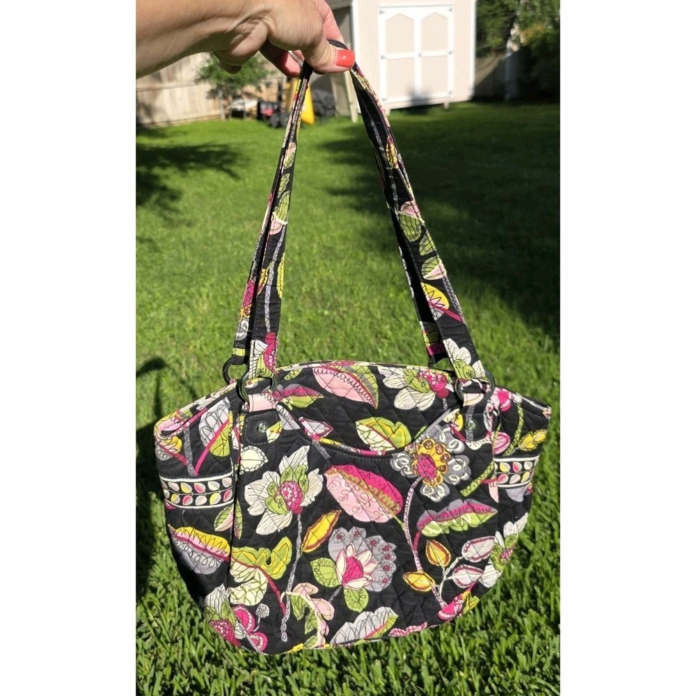 Vera Bradley Moon Blooms Fall 2014 Large Over The Shoulder Zippered Purse